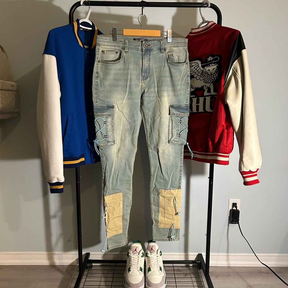 Serenede "CYBER CLOUD'" Cargo Jeans - Picture 2 of 5